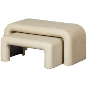 WOOOD Set dvou konferenčních stolků STANI světlý