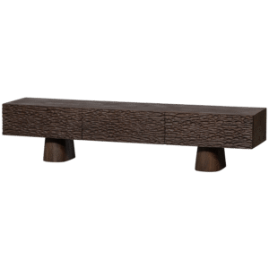 BePureHome TV stolek CRUMBLE tmavě hnědý