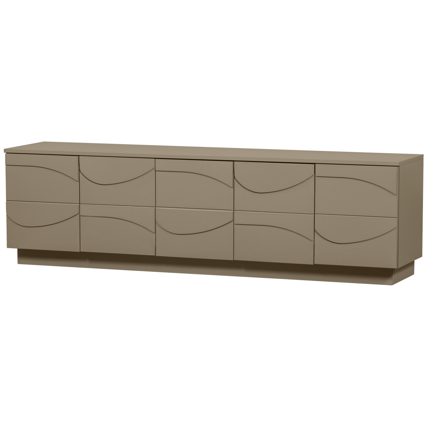 WOOOD TV stolek TEO 180 cm hnědý