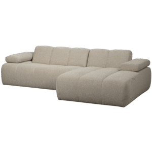 WOOOD Rohová pohovka MOJO s lenoškou vpravo béžová 284 cm