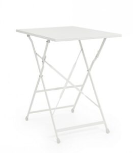 BIZZOTTO Zahradní skládací stůl YASMIN bílý 50x70 cm