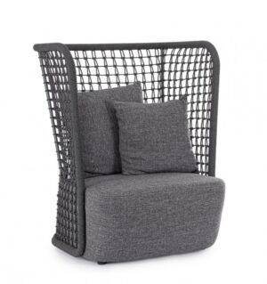 BIZZOTTO Zahradní křeslo KOLLAR antracit