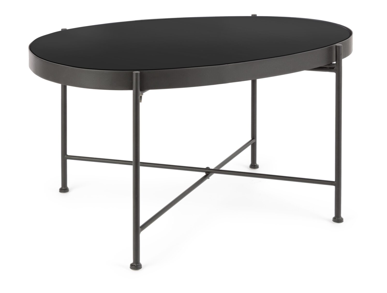 BIZZOTTO konferenční stolek RASHIDA tmavý 46x70 cm