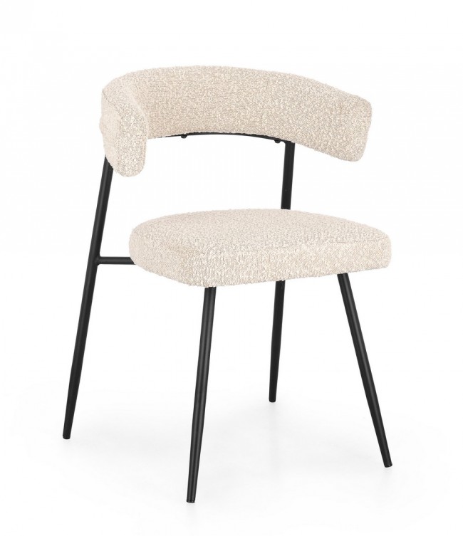 BIZZOTTO Jídelní židle AMAIA krémová