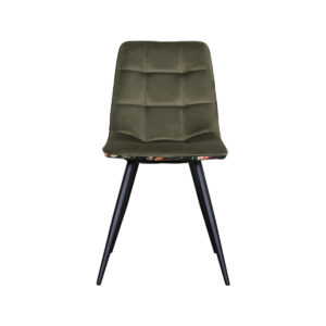 LABEL51 Jídelní židle BISTRO samet s exotickým vzorem