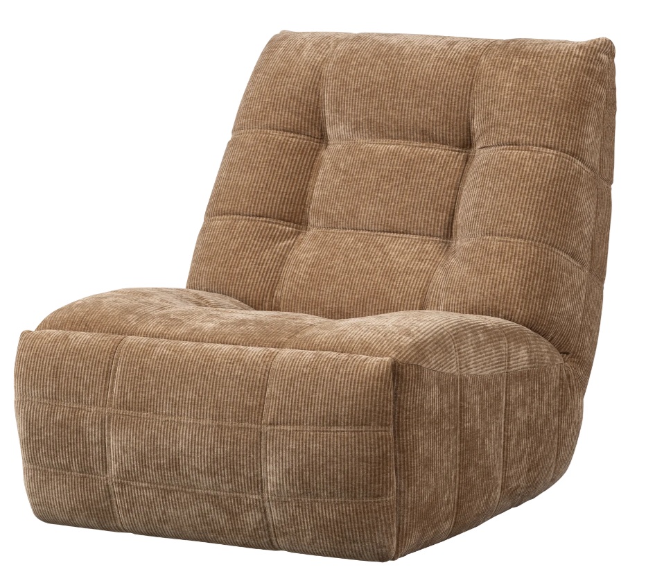 WOOOD Polohovatelné křeslo HEIN světle hnědé