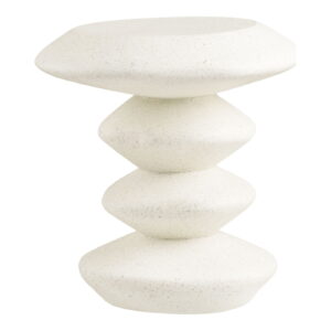 House Nordic Odkládací stolek BLACKBURN bílý ø36 cm