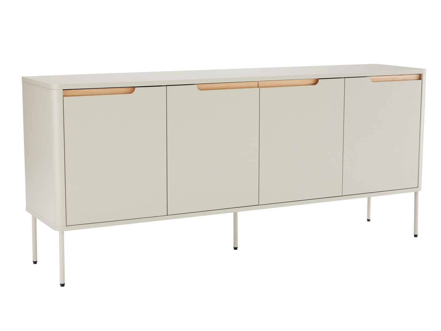 BIZZOTTO Dřevěná komoda NATHAN béžová 170x75 cm