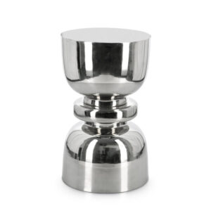 BIZZOTTO Konferenční stolek ANIMESH stříbrný ø30