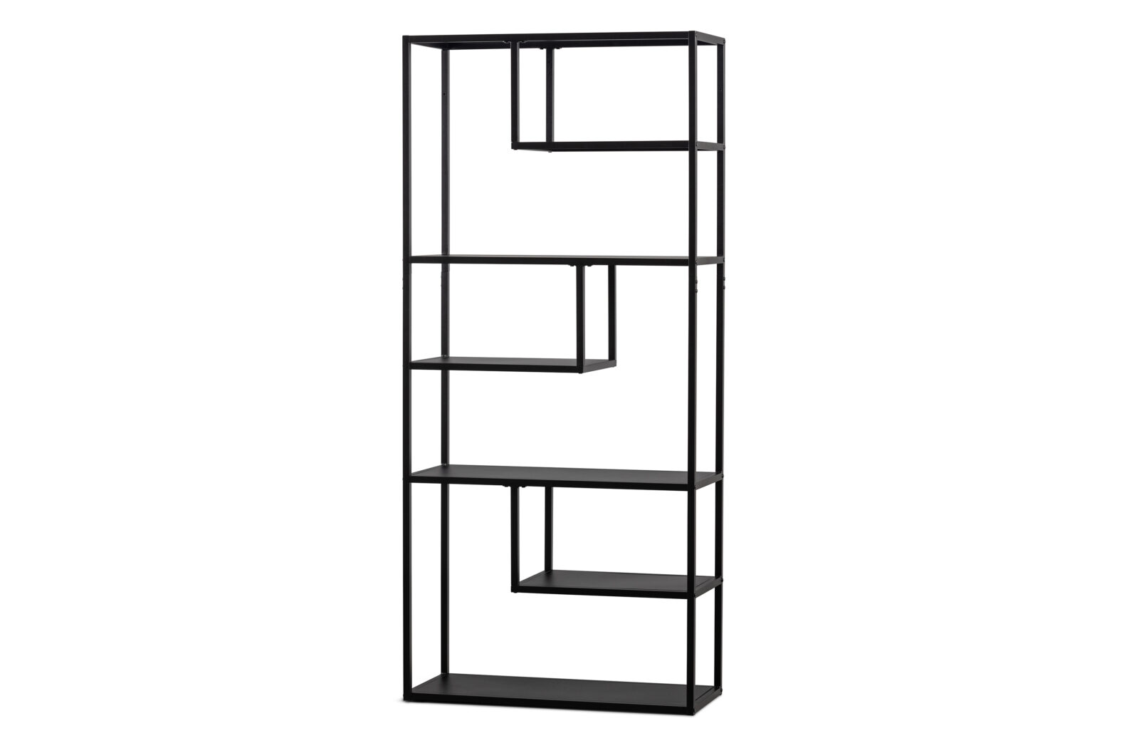 WOOOD Kovová knihovna TEUN černá