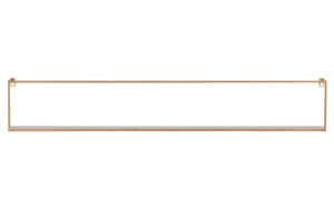 WOOOD Nástěnná police MEERT zlatá 100 cm