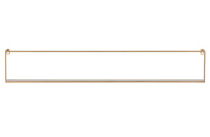 WOOOD Nástěnná police MEERT zlatá 100 cm