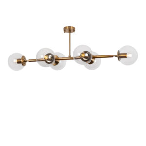 OPVIQ Stropní osvětlení FAZLI bronz čiré sklo 6