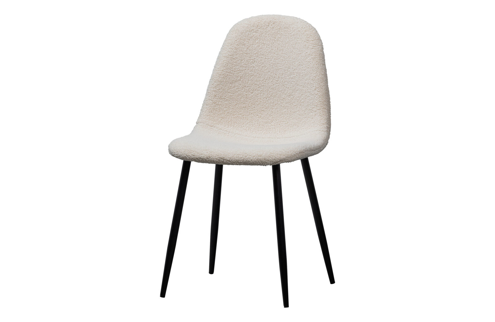 WOOD Set 2 jídelních židlí MARIJE plyš krémová