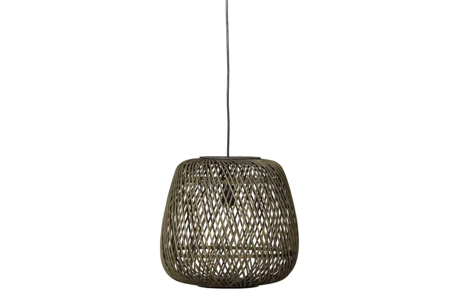 WOOD Exclusive Závěsné světlo MOZA zelená 36x36cm