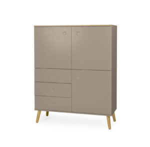 TENZO Dřevěný kabinet DOT hnědý 137x109cm