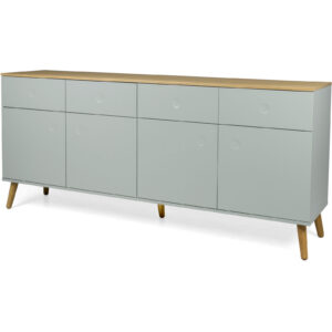 TENZO Dřevěná komoda DOT světle zelená 192cm