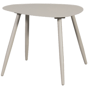 WOOOD Kovový konferenční stolek AIVY světle šedý 58x43cm