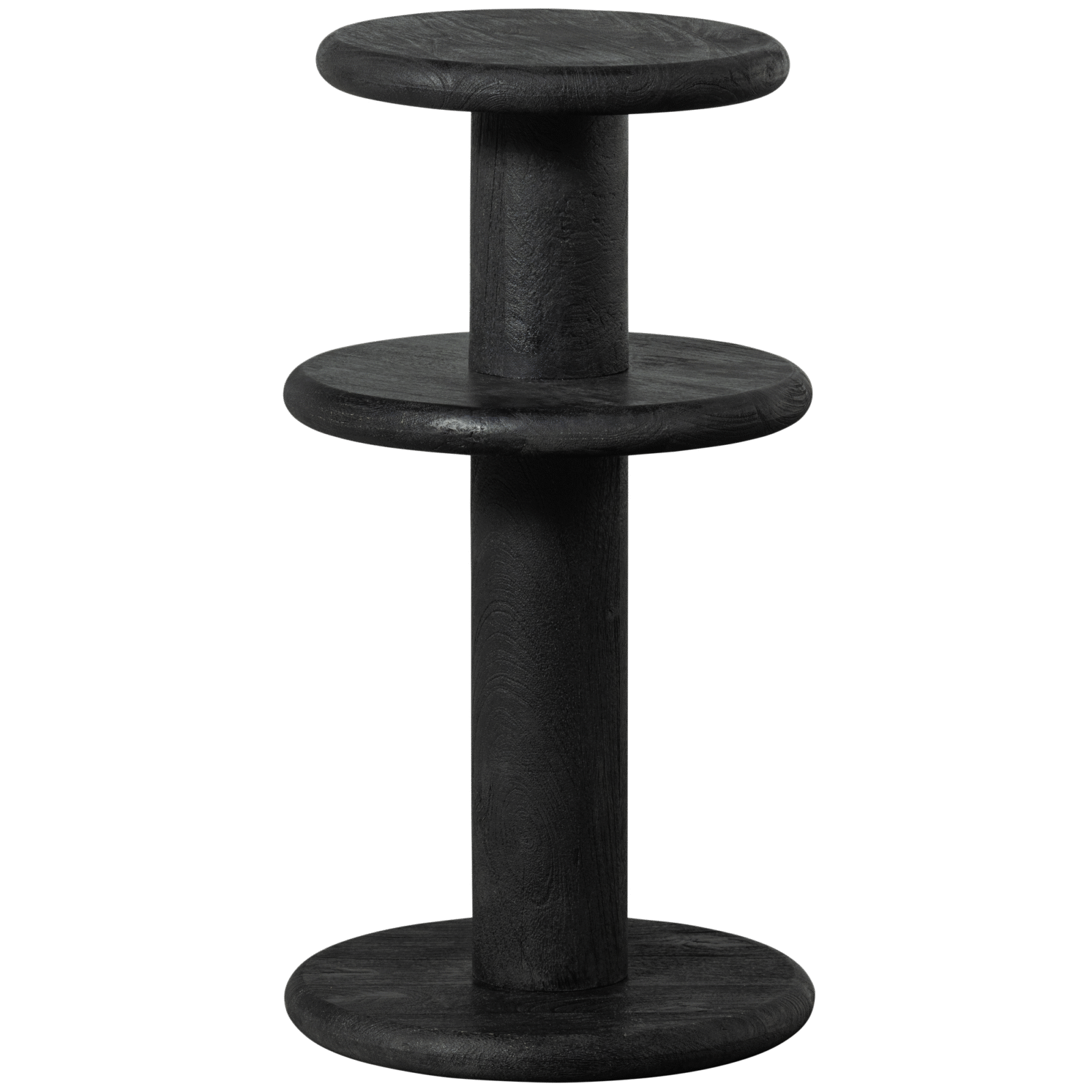 WOOOD Dřevěná barová židle KOLBY černá