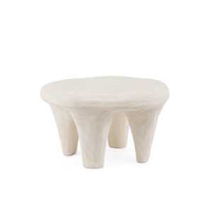 BIZZOTTO Odkládací stolek ALBIN bílý 66x60 cm