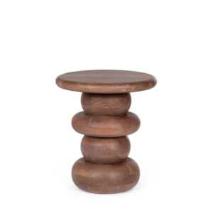 BIZZOTTO Odkládací stolek LOPEZ 40 cm hnědý