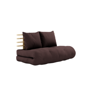 KARUP DESIGN Rozkládací pohovka SHIN tmavě hnědá 140 cm