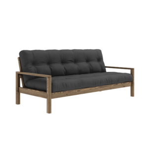 KARUP DESIGN Dřevěná rozkládací pohovka KNOB tmavě šedá 205 cm