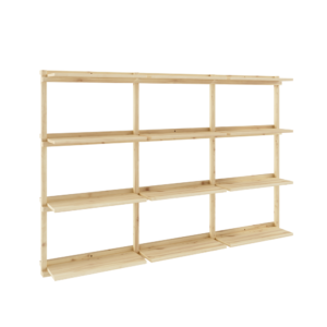 KARUP Nástěnná knihovna GROOVE 192x127 přírodní