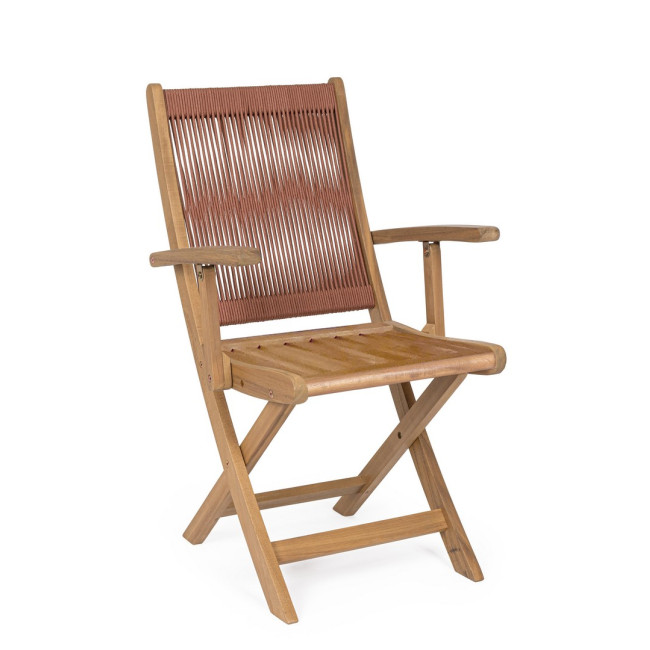 BIZZOTTO Skládací zahradní židle DANUBIO vínová