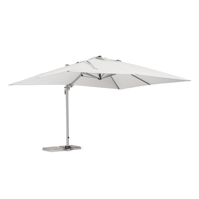 BIZZOTTO Slunečník SARAGOZZA 3x4m světle šedý