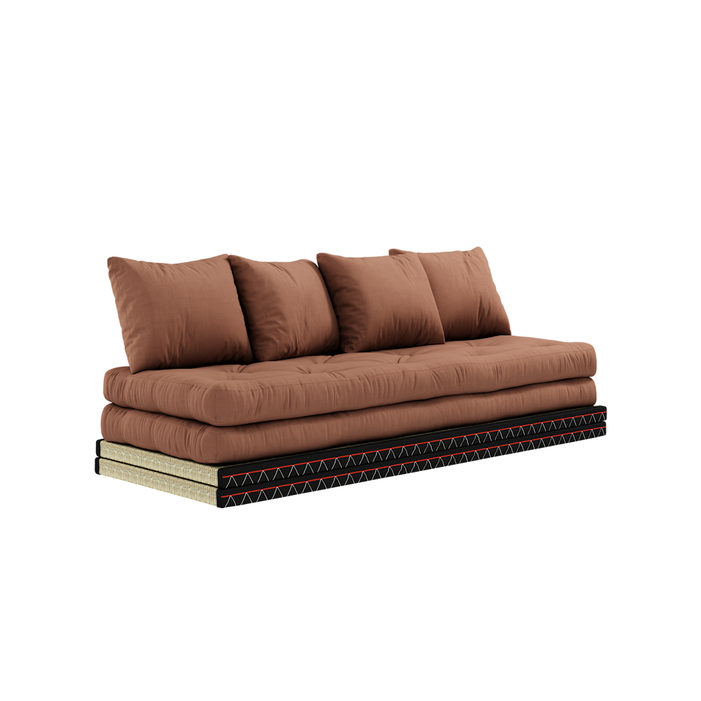 KARUP DESIGN Rozkládací pohovka CHICO  cihlově hnědá 200 cm