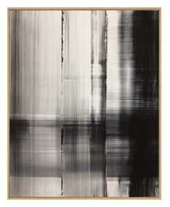 BIZZOTTO Obraz v rámu 100x80 cm černo-šedý